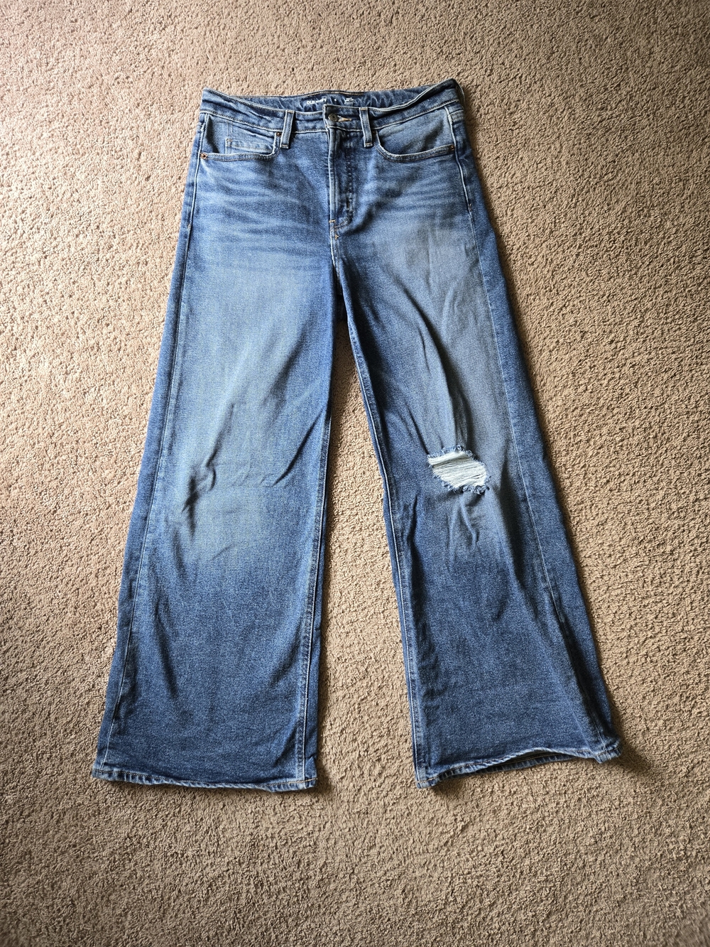 Old Navy Sky-Hi Wide Leg Distressed Jeans Maya 8
